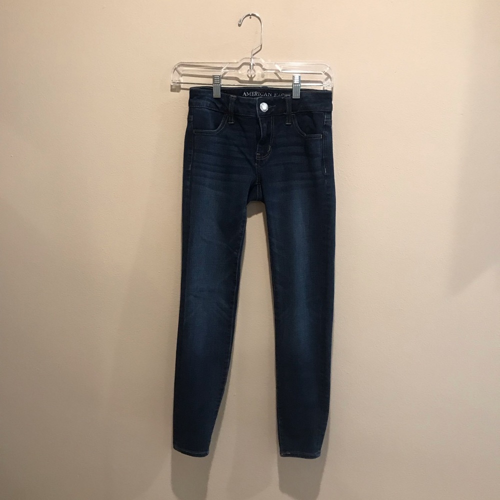American Eagle Dark Wash Jeggings.